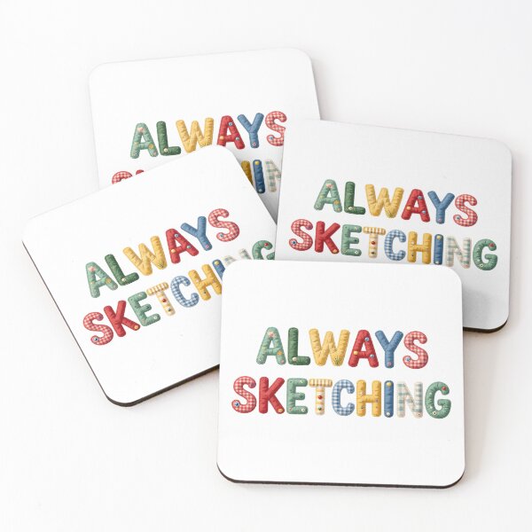 Item preview, ALWAYS SKETCHING - IN FAUX LETTERING designed and sold by AlexOBrienArt.