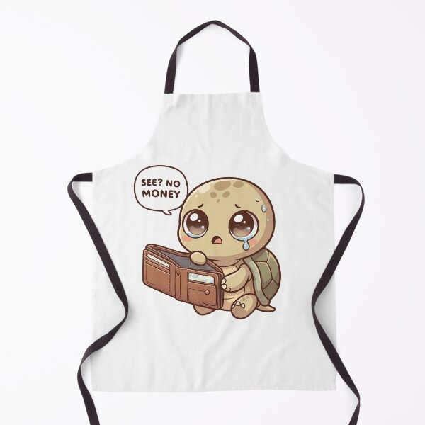 Item preview, See No Money Funny Turtle Design– Broke Meme Cute Kawaii Design designed and sold by ColorFlick.