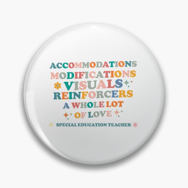 Item preview, Accommodations & Modifications & Visuals & Reinforcers & a Whole Lot of Love Special Education Teacher - To all beautiful special education SPED Teacher beautiful Groovy design  designed and sold by Artsy Apparels.