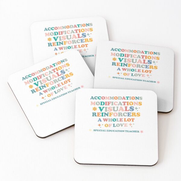 Item preview, Accommodations & Modifications & Visuals & Reinforcers & a Whole Lot of Love Special Education Teacher - To all beautiful special education SPED Teacher beautiful Groovy design  designed and sold by Artsy Apparels.