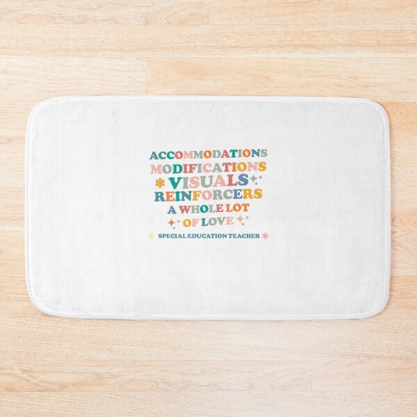 Item preview, Accommodations & Modifications & Visuals & Reinforcers & a Whole Lot of Love Special Education Teacher - To all beautiful special education SPED Teacher beautiful Groovy design  designed and sold by Artsy Apparels.