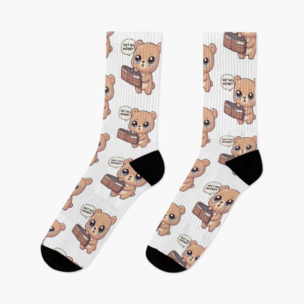 Item preview, See No Money Funny Bear Design– Broke Meme Cute Kawaii Design designed and sold by ColorFlick.