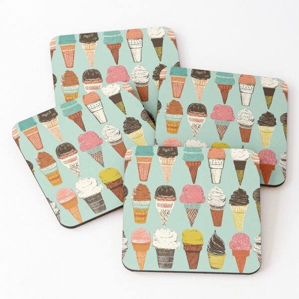 Item preview, Vintage Ice Cream Cone Pattern Sweet Summer Treat designed and sold by NicolasGlowArt.