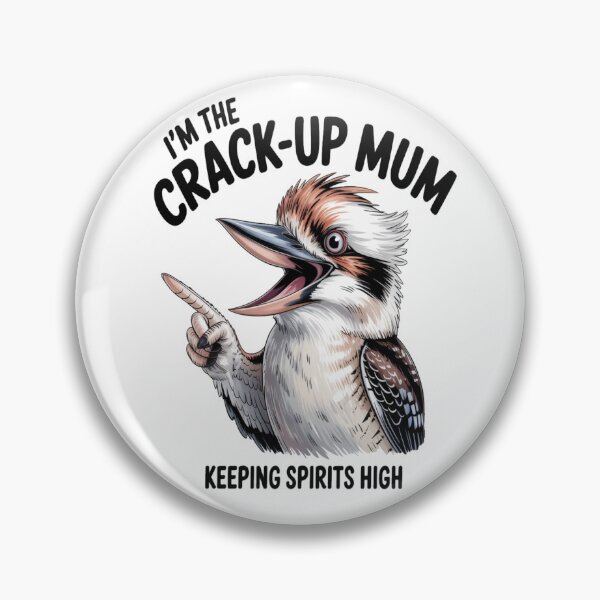 Item preview, Crack‑Up Mum Kookaburra Portrait designed and sold by stickercuffs.