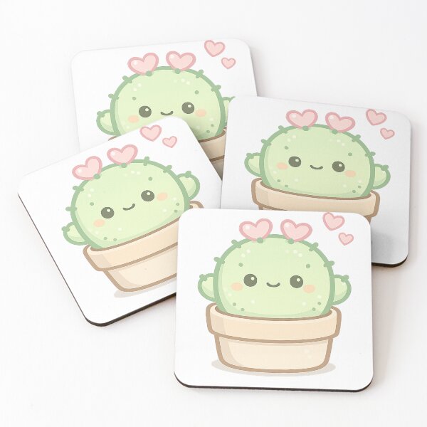 Item preview, Kawaii Cactus Mood: Love designed and sold by KtacoYellow.