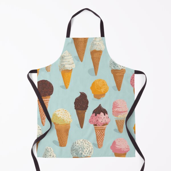 Item preview, Sweet Ice Cream Cone Pattern Summer Dessert designed and sold by NicolasGlowArt.