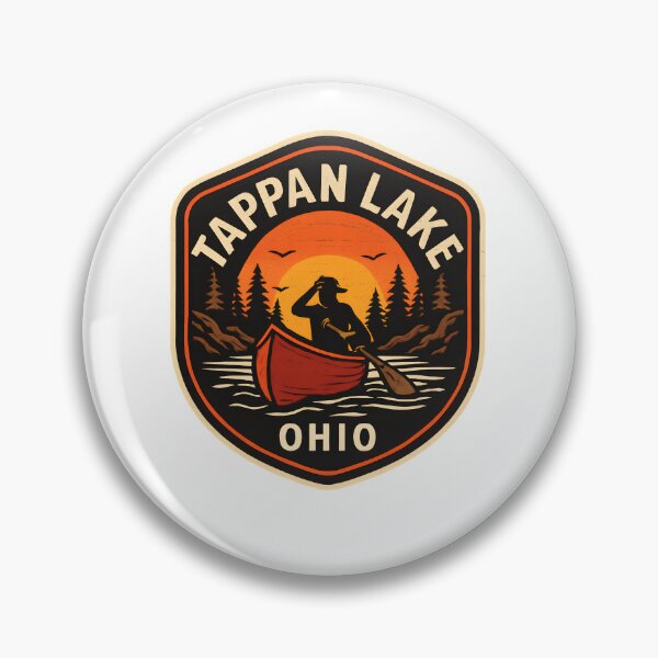Item preview, Tappan Lake Ohio Canoe Badge designed and sold by SiarheiYur.
