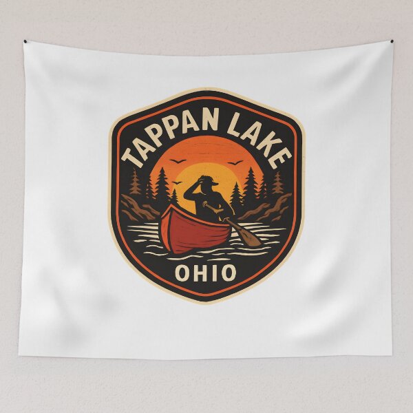 Item preview, Tappan Lake Ohio Canoe Badge designed and sold by SiarheiYur.