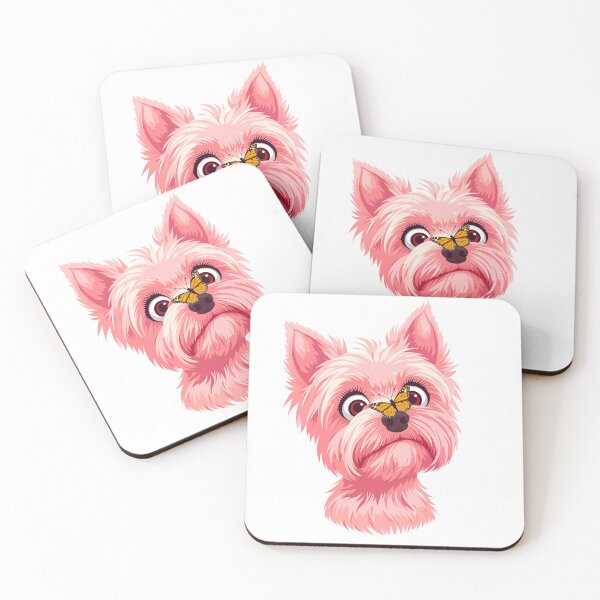 Item preview, Yorkshire Terrier dog with butterfly designed and sold by TanyaLovus.