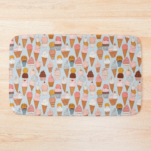 Item preview, Vintage Ice Cream Cones Dessert Pattern designed and sold by NicolasGlowArt.