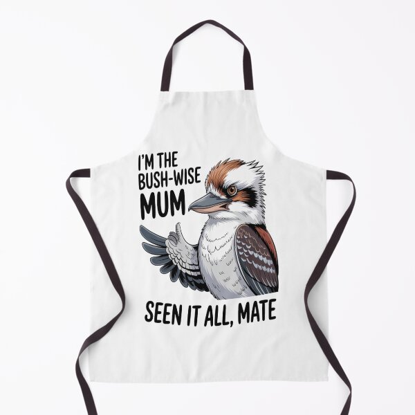 Item preview, Bush‑Wise Mum Kookaburra Portrait designed and sold by stickercuffs.