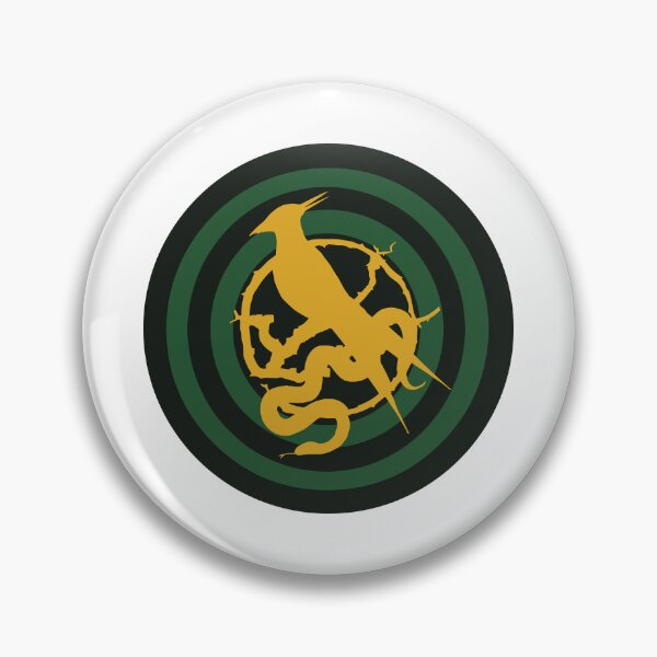 Item preview, Songbirds and Snakes Dystopian Emblem Bird Snake Ballad Circle Design designed and sold by creatingmouseshop.