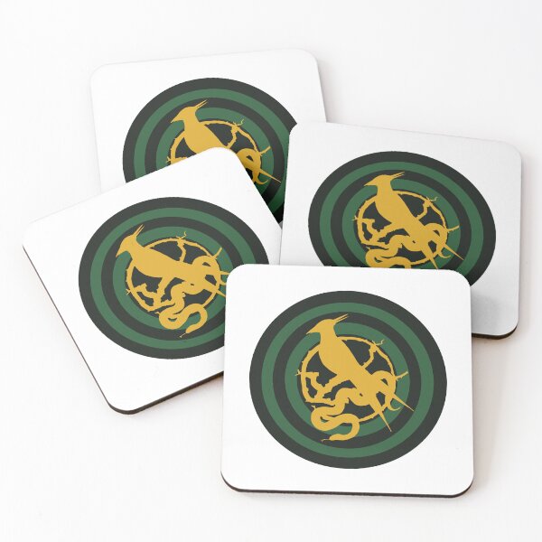 Item preview, Songbirds and Snakes Dystopian Emblem Bird Snake Ballad Circle Design designed and sold by creatingmouseshop.