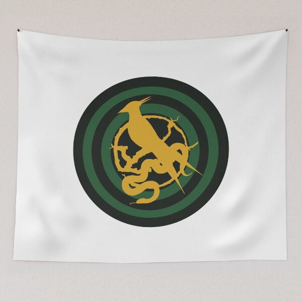 Item preview, Songbirds and Snakes Dystopian Emblem Bird Snake Ballad Circle Design designed and sold by creatingmouseshop.