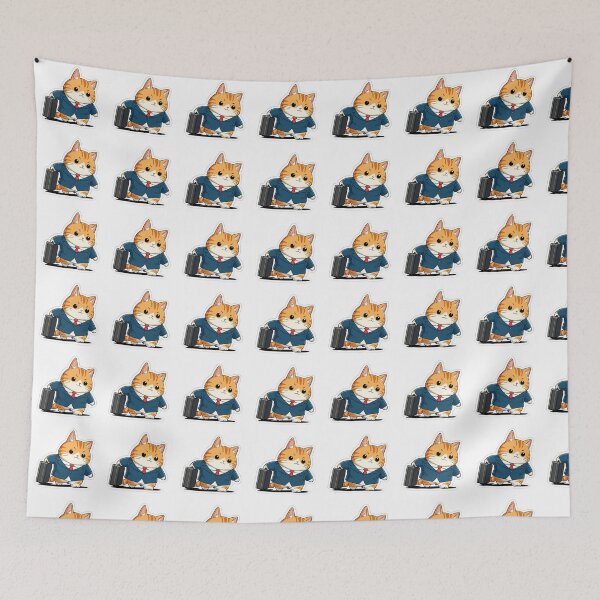 Item preview, WORKING CAT - STICKER designed and sold by CROFTARTS.