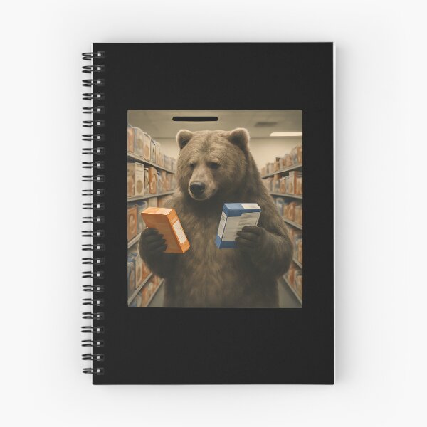 Item preview, Bear Choosing Snacks designed and sold by SiarheiYur.