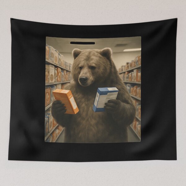 Item preview, Bear Choosing Snacks designed and sold by SiarheiYur.