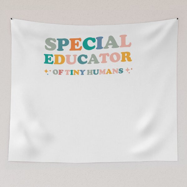 Item preview, Special Educator of Tiny Humans - To all beautiful special education SPED Teacher beautiful Groovy design  designed and sold by Artsy Apparels.