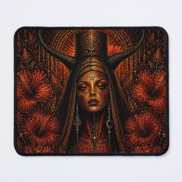 Item preview, Occult Witch Queen - Gothic Celestial Portrait Art designed and sold by TheHorsemanRidesAgain.