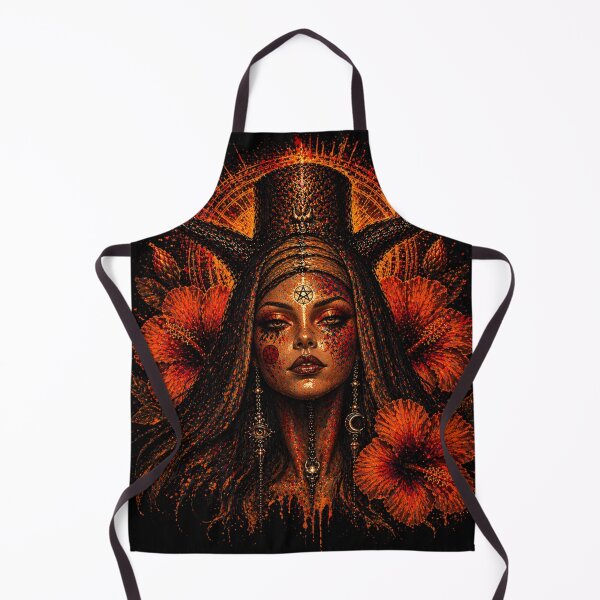Item preview, Occult Witch Queen - Gothic Celestial Portrait Art designed and sold by TheHorsemanRidesAgain.