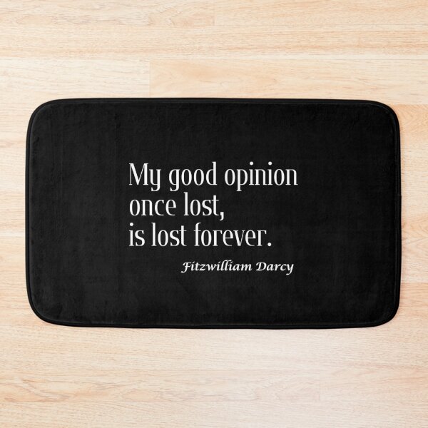 Item preview, Jane Austen  Pride and Prejudice quote designed and sold by VoiceForAnimals.