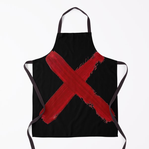Item preview, Grunge Red X - Painted Red Cross Brush Stroke - Punk Rockstar Symbol designed and sold by Wild-way Art.