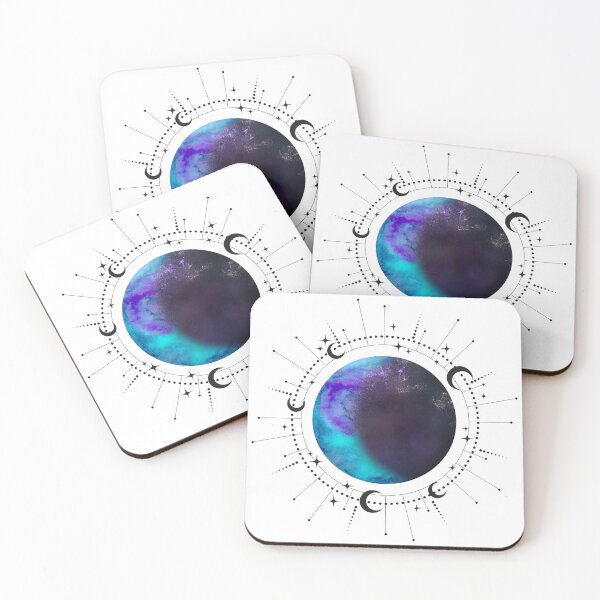 Item preview, Celestial Moon Planet Galaxy Witchy Aesthetic T-Shirt designed and sold by Aura Design.
