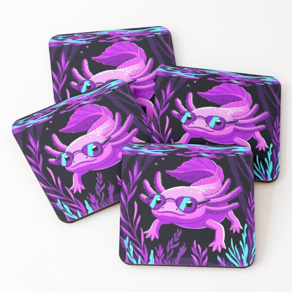 Item preview, Cool Neon Axolotl designed and sold by StampLab1.