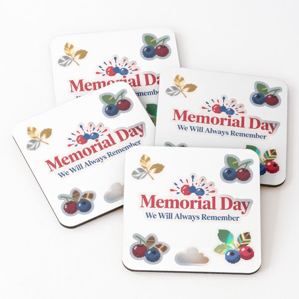 Item preview, A pixel art Memorial Day graphic with patriotic symbols. designed and sold by Creative88Art.