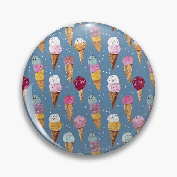 Item preview, Summer Ice Cream Cones Pattern Sweet Tooth designed and sold by NicolasGlowArt.