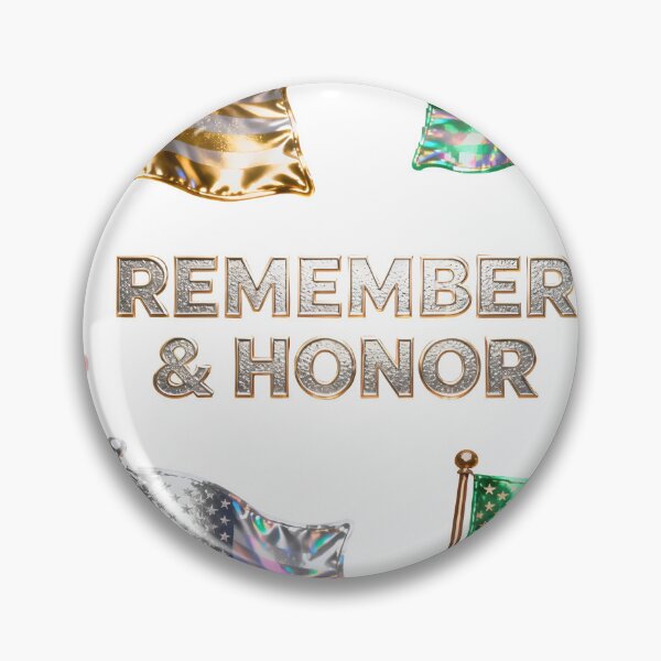 Item preview, Metallic American flags commemorate Remember & Honor. designed and sold by Creative88Art.