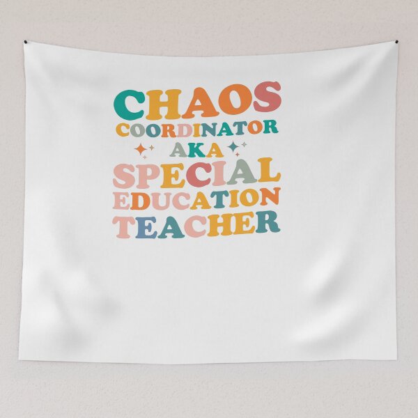 Item preview, Chaos Coordinator AKA Special Education Teacher - To all beautiful special education SPED Teacher beautiful Groovy design  designed and sold by Artsy Apparels.