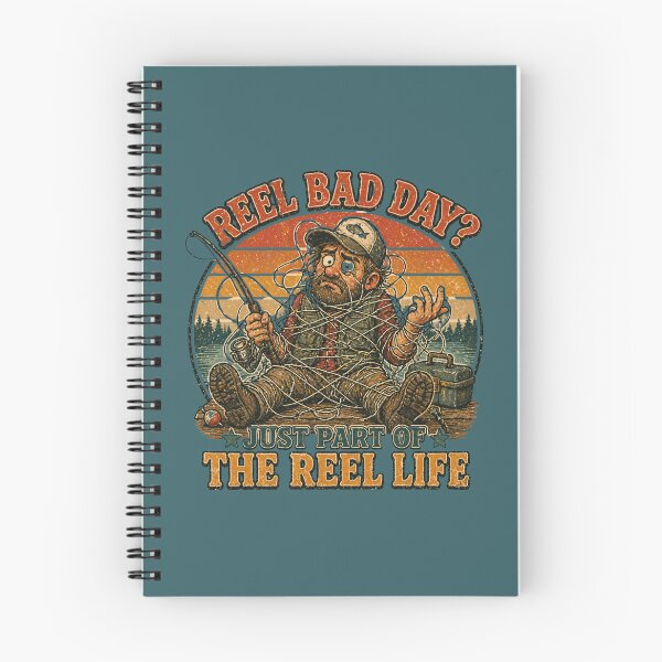Item preview, Fishing gone wrong. Reel and fisherman. designed and sold by byaga.