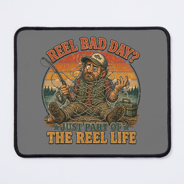 Item preview, Fishing gone wrong. Reel and fisherman. designed and sold by byaga.