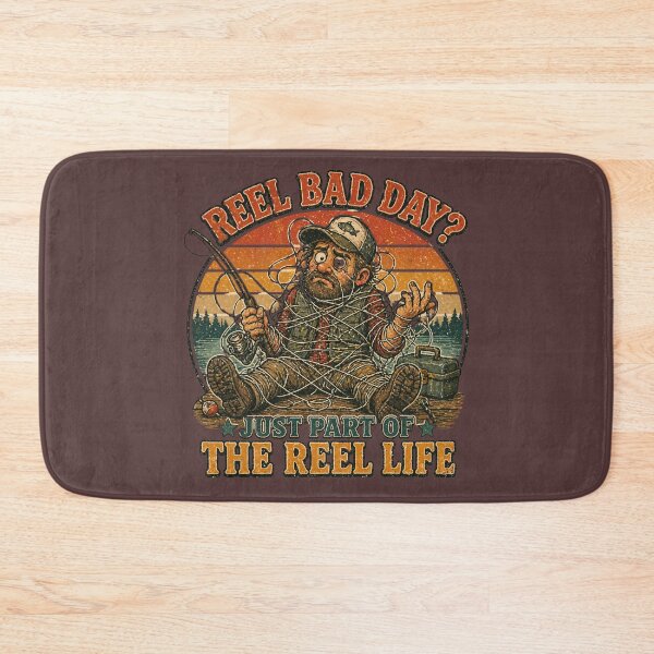 Item preview, Fishing gone wrong. Reel and fisherman. designed and sold by byaga.