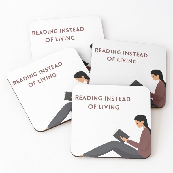 Item preview, Reading instead of living designed and sold by creativityisfun.