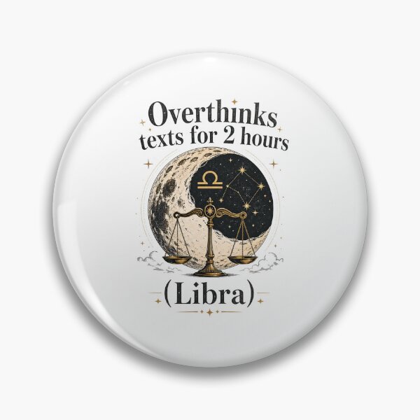 Item preview, Libra Overthinking Zodiac Shirt – Astrology Moon Sign Humor Tee designed and sold by ZorviqueStudio.