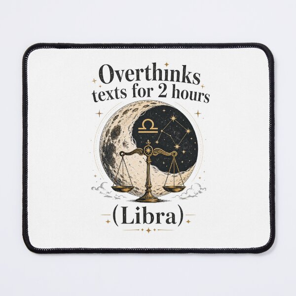 Item preview, Libra Overthinking Zodiac Shirt – Astrology Moon Sign Humor Tee designed and sold by ZorviqueStudio.