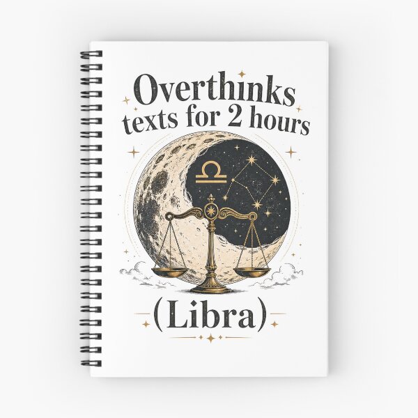 Item preview, Libra Overthinking Zodiac Shirt – Astrology Moon Sign Humor Tee designed and sold by ZorviqueStudio.