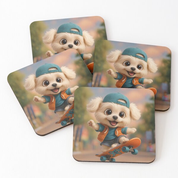 Item preview, Skater Teacup Maltese designed and sold by Sillytoe.