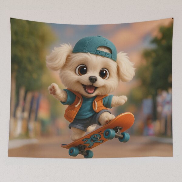 Item preview, Skater Teacup Maltese designed and sold by Sillytoe.
