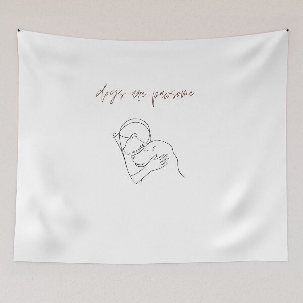 Item preview, Dogs Are Pawsome Funny Dog Lover Shirt Cute Paw Pun Design designed and sold by gluxdesing.