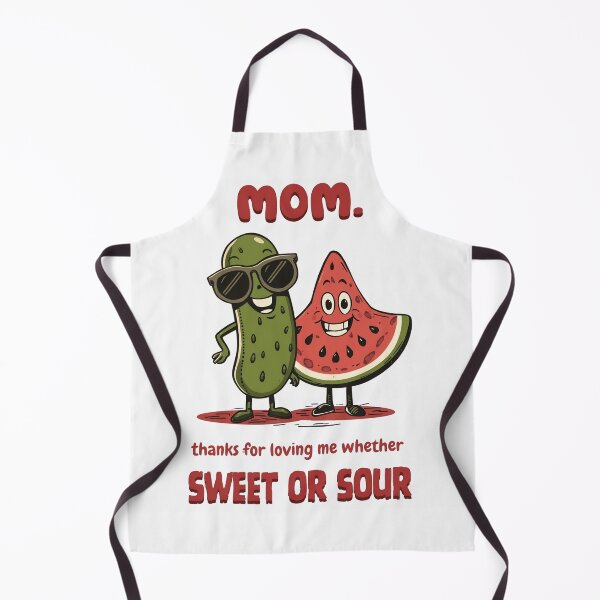 Item preview, Funny Mother's Day Gift - Sweet or Sour Pickle & Fruit Art designed and sold by Basma Designs | Funny Shirts, Stickers & Mugs.