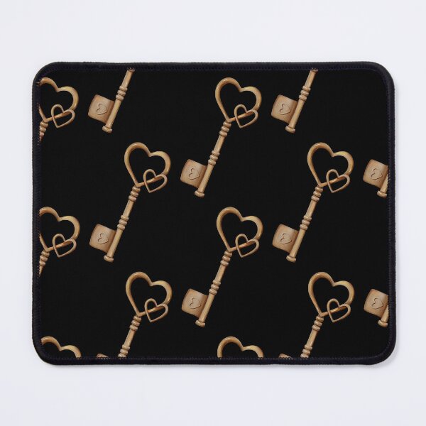 Item preview, Double Heart Golden Skeleton Key designed and sold by ArtTinulyaOk.