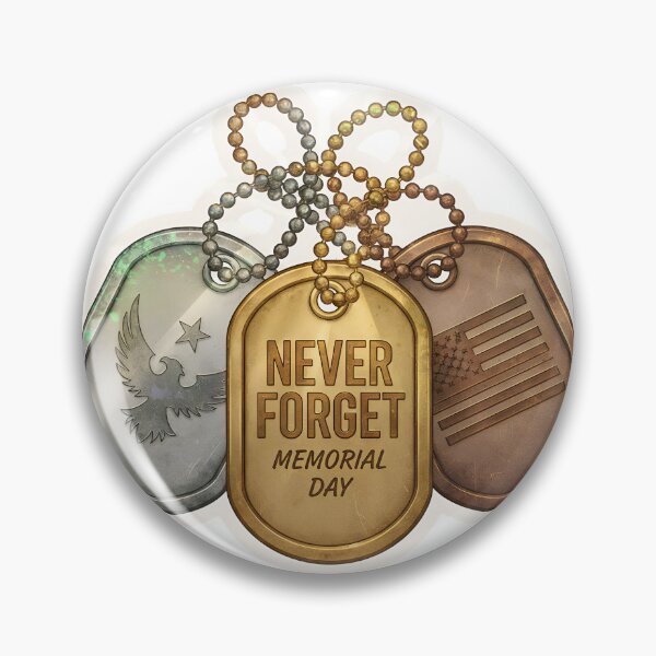 Item preview, Three military dog tags signify Never Forget. designed and sold by Creative88Art.