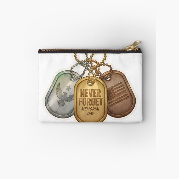 Item preview, Three military dog tags signify Never Forget. designed and sold by Creative88Art.