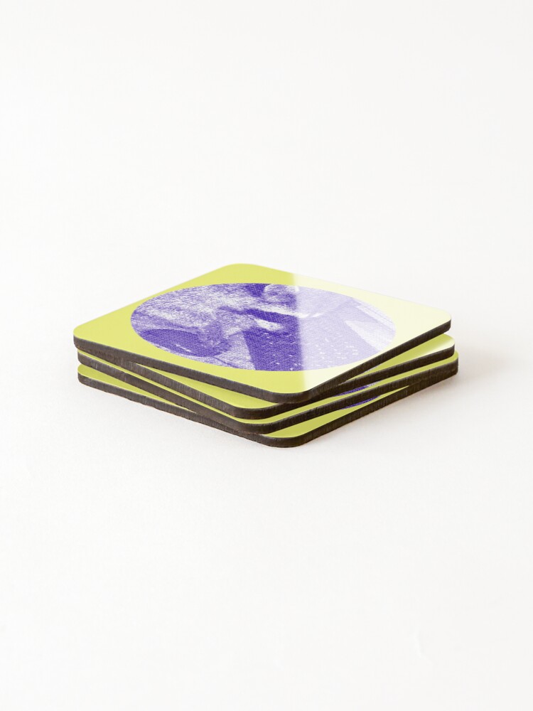 Thumbnail 4 of 5, Coasters (Set of 4), Computer Hacker Raccoon Round  designed and sold by FrutigerFlora.