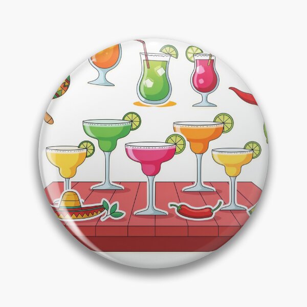 Item preview, A vibrant Mexican party with cocktails. designed and sold by Creative88Art.