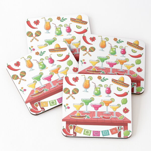 Item preview, A vibrant Mexican party with cocktails. designed and sold by Creative88Art.
