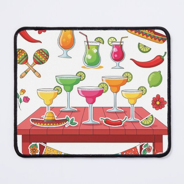 Item preview, A vibrant Mexican party with cocktails. designed and sold by Creative88Art.